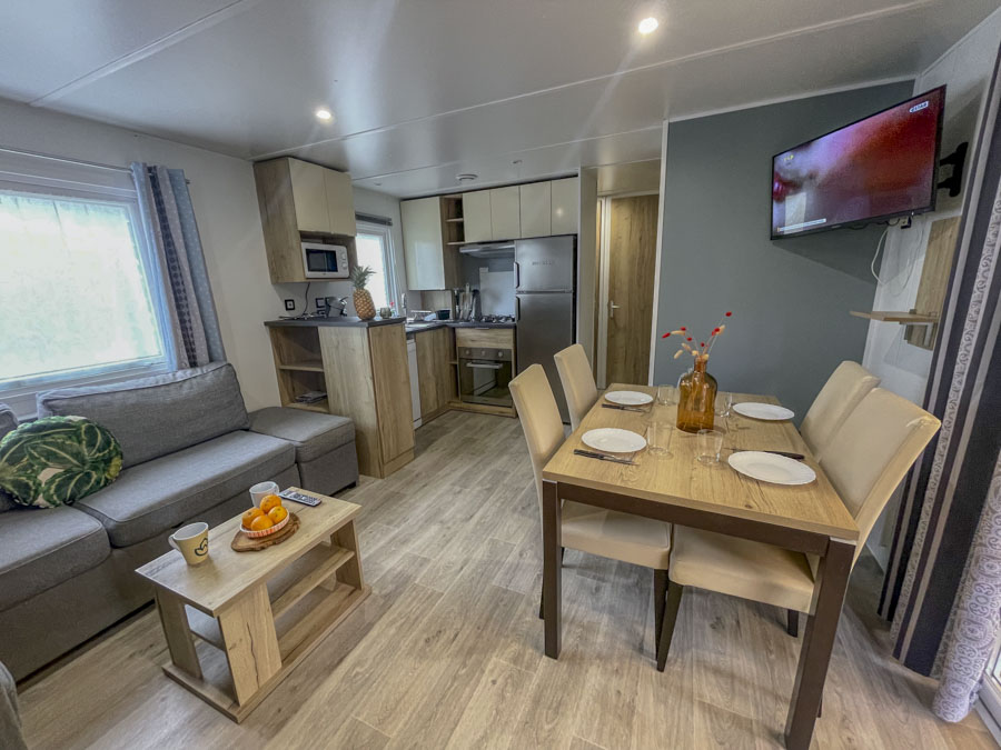 camping bearn avec mobil home 3 chambres